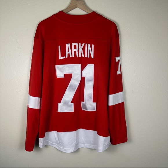 FANATICS NHL Dylan Larkin Detroit Red Wings Fanatics Hockey Jersey Red - Picture 7 of 7